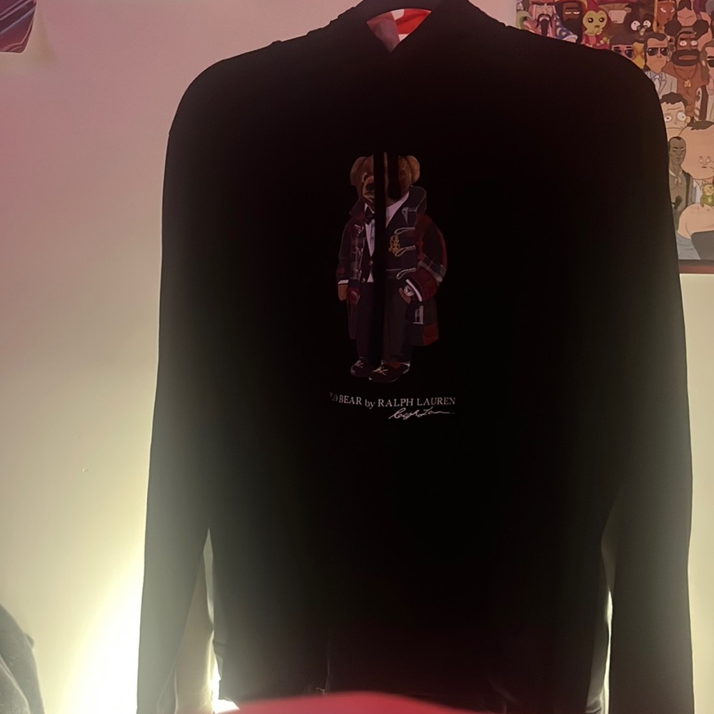 Men’s black polo Ralph Lauren pullover
